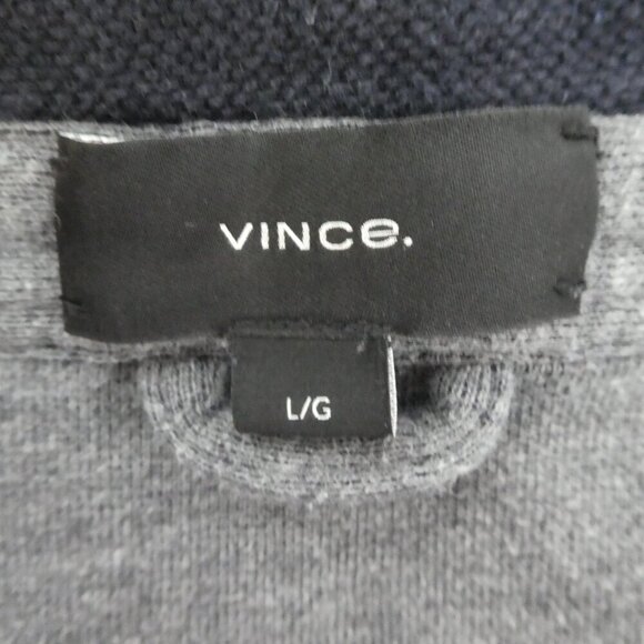 Vince Coastal Blue Double Knit Button Up Shirt Jacket Mens Large - Picture 4 of 7